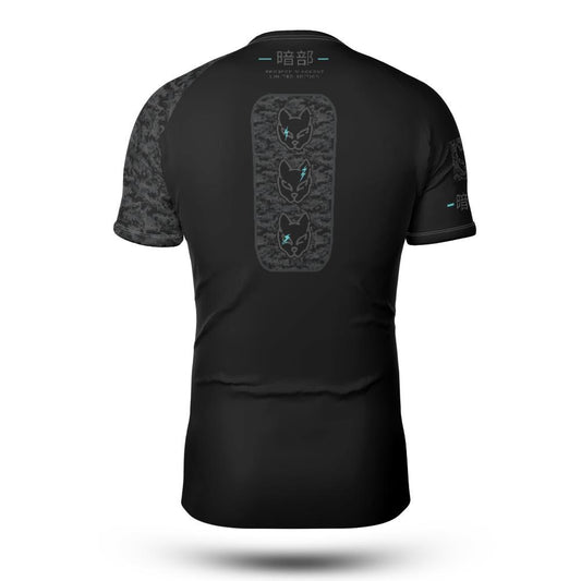 Project Blackout - Cyan - Short Sleeve Rashguard